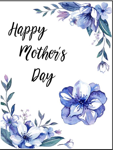 mother's day card printable